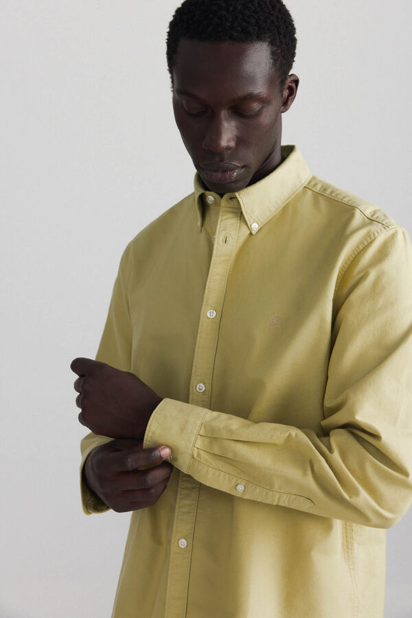 Springfield Garment-dyed oxford shirt red