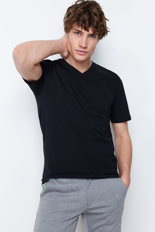 Trendyol Short-sleeved T-shirt  noir