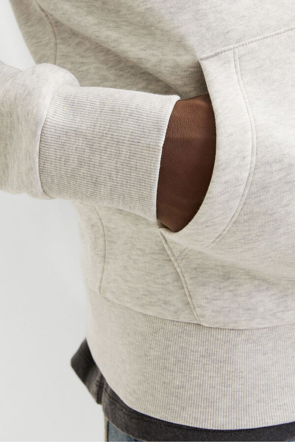 Jack & Jones Sudadera logo frontal blanco