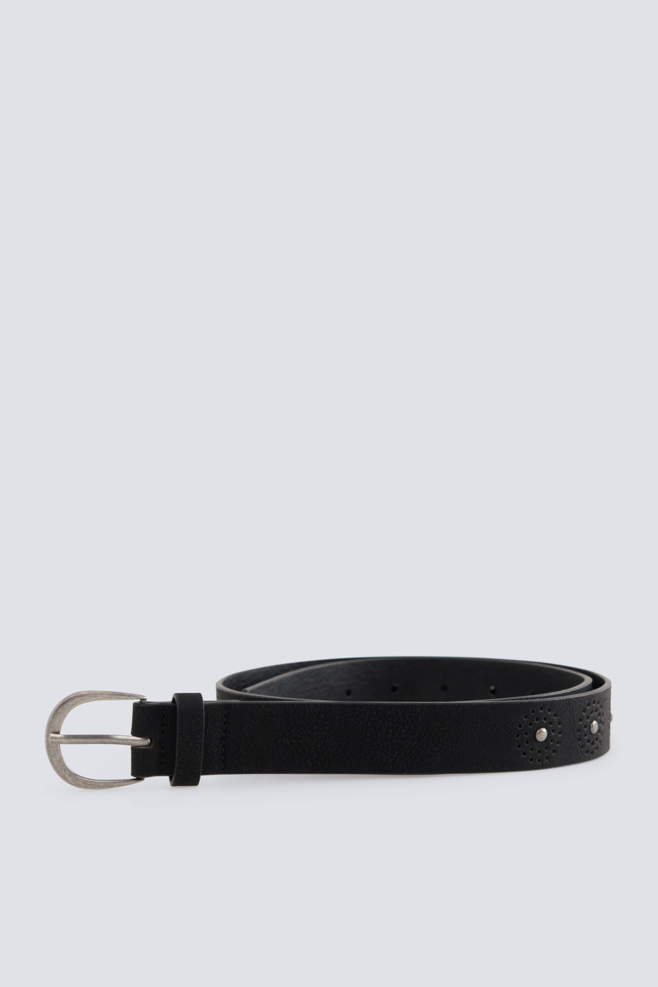 Springfield Black round studded belt
