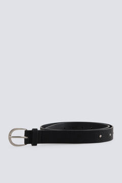 Springfield Ceinture noire &agrave; motif ronds clous