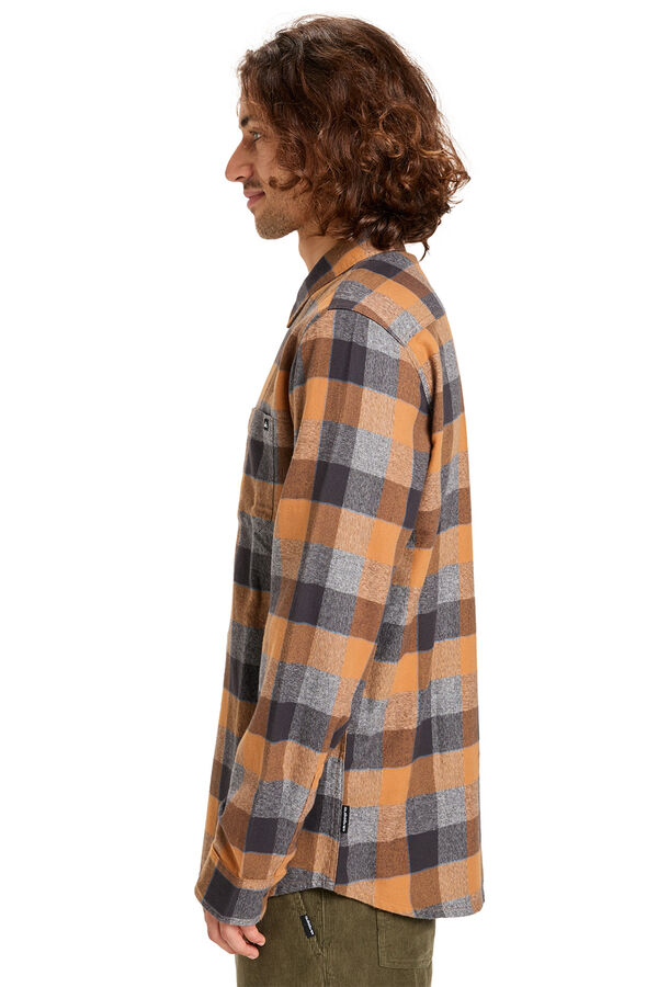 Quiksilver Motherfly Plaid - for men long sleeve Shirt Print