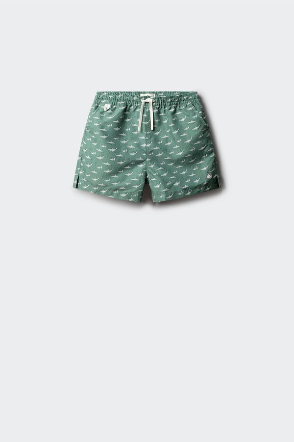 Springfield Kids Fato de banho Tubar&otilde;es menino verde