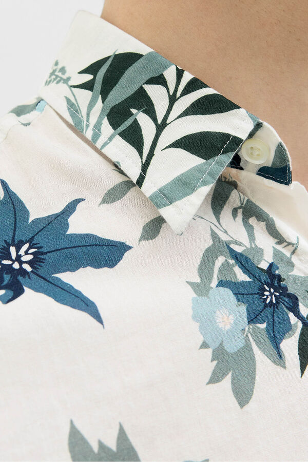 JJ REBEL Printed shirt white