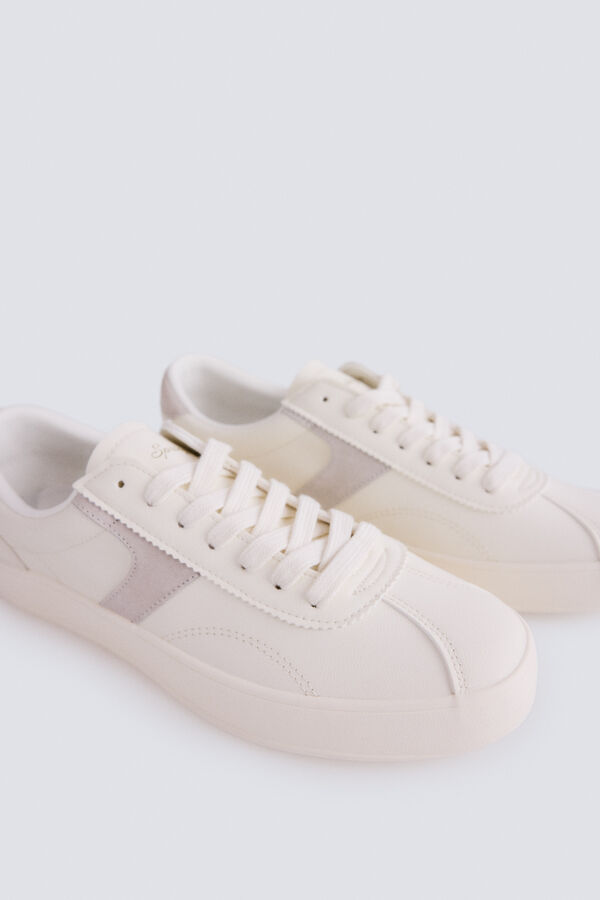 Springfield White trainers printed