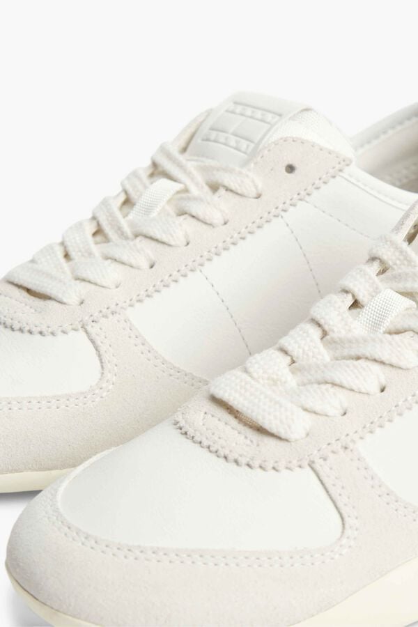 Tommy Jeans Flag trainers white