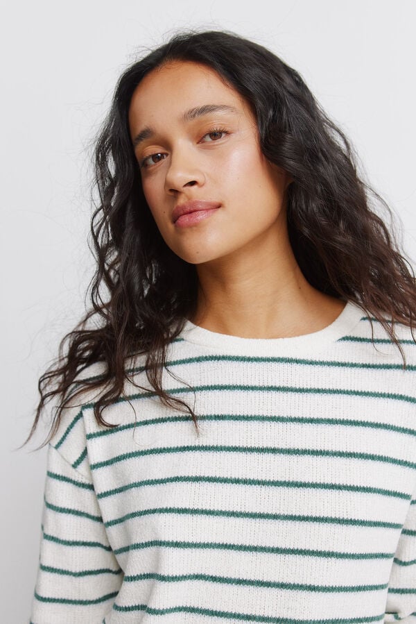 Springfield T-shirt &agrave; rayures marron