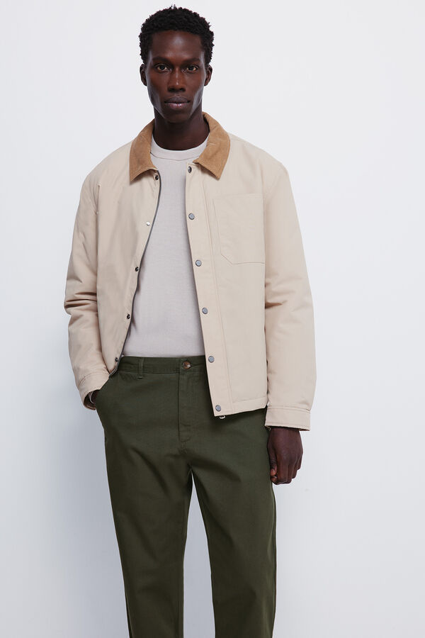 Springfield Comfort fit dobby chinos printed