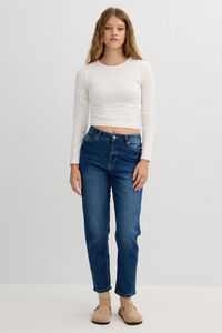 Inside Cal&ccedil;a jeans reta de corte alta