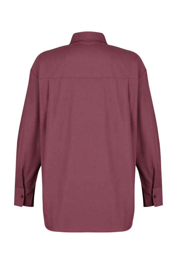 Trendyol Camisa de algod&atilde;o oversized estampado