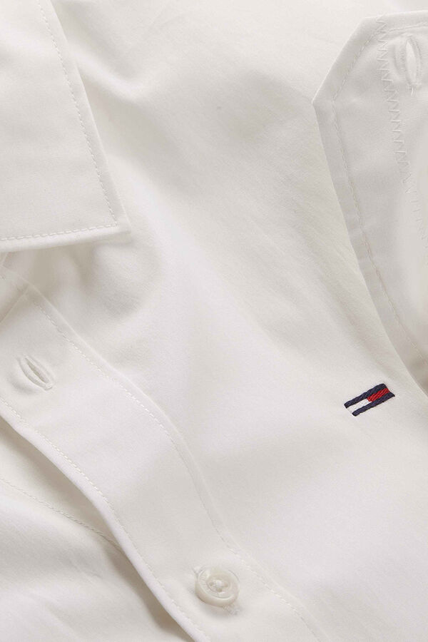 Tommy Jeans Slim stretch shirt white