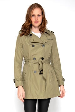 Springfield Buttoned trench coat with belt grey
