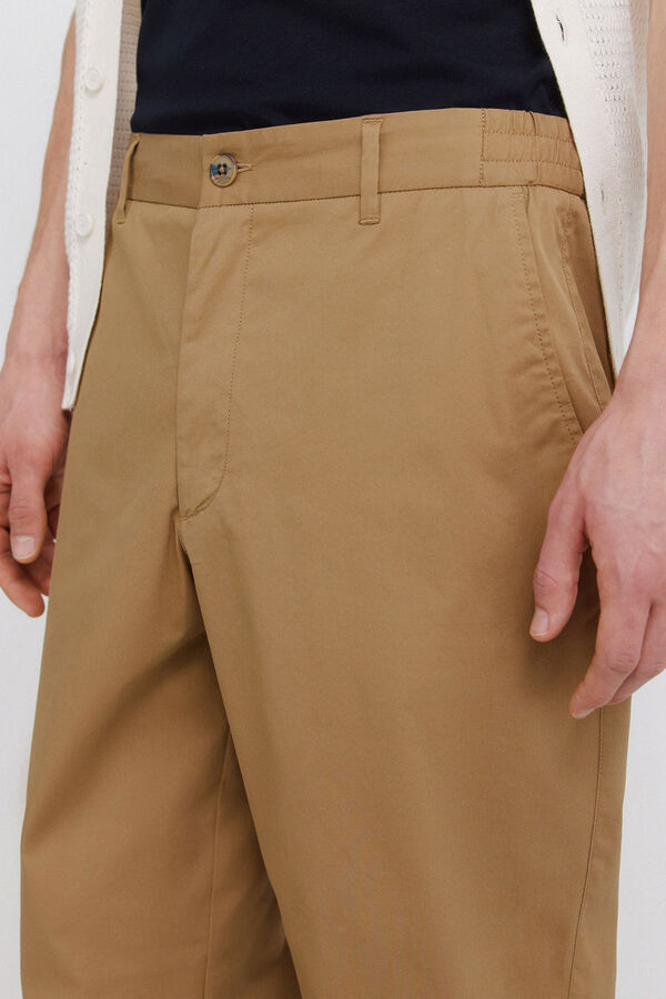 Springfield Lightweight relaxed fit chinos brown