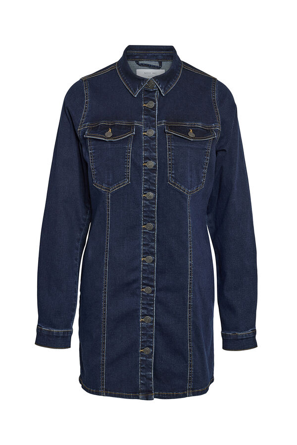 Noisy May Short denim dress blue