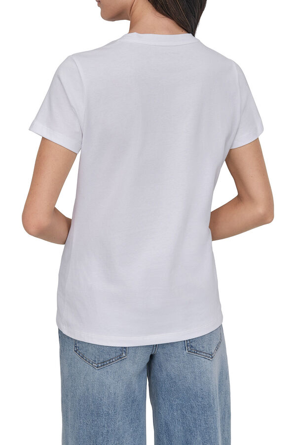 DKNY T-shirt com foto DKNY branco