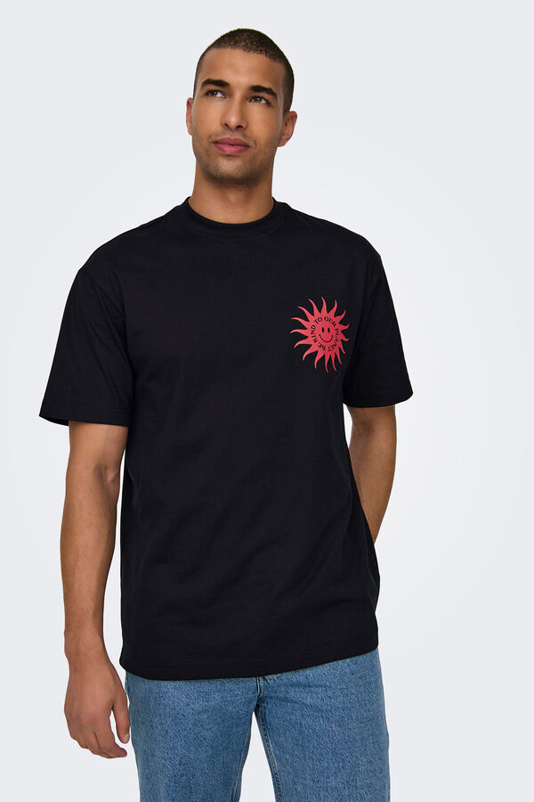 Springfield T-shirt de manga curta preto