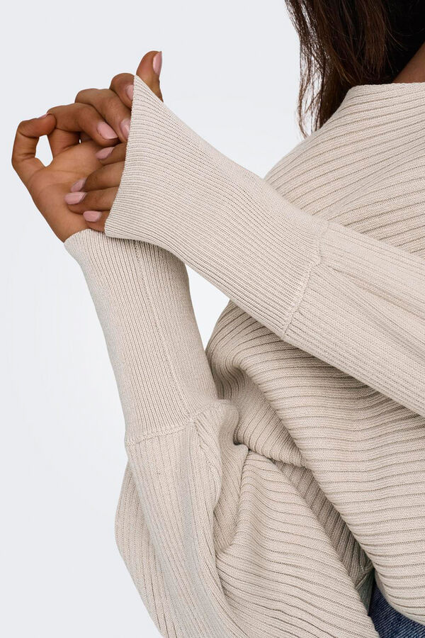 Only Boat neck jumper brown