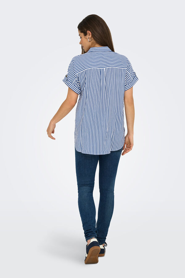 Only Fluid short sleeve shirt blue