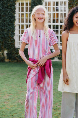 Pantalón set lurex niña