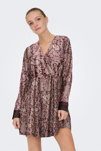 Only Vestido corto satinado