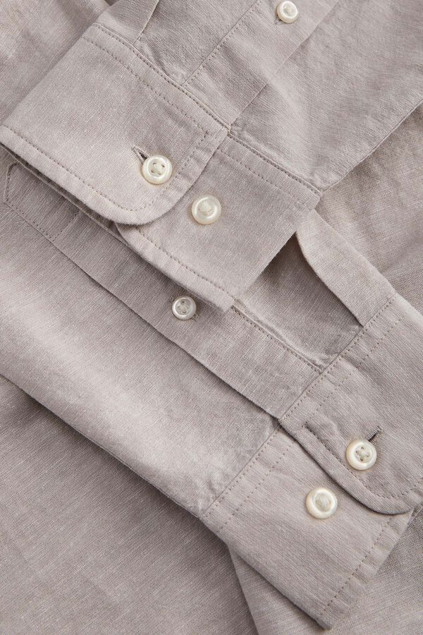 Jack & Jones Poplin mandarin collar shirt nude