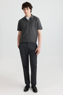 Springfield Micro-print slim fit chinos