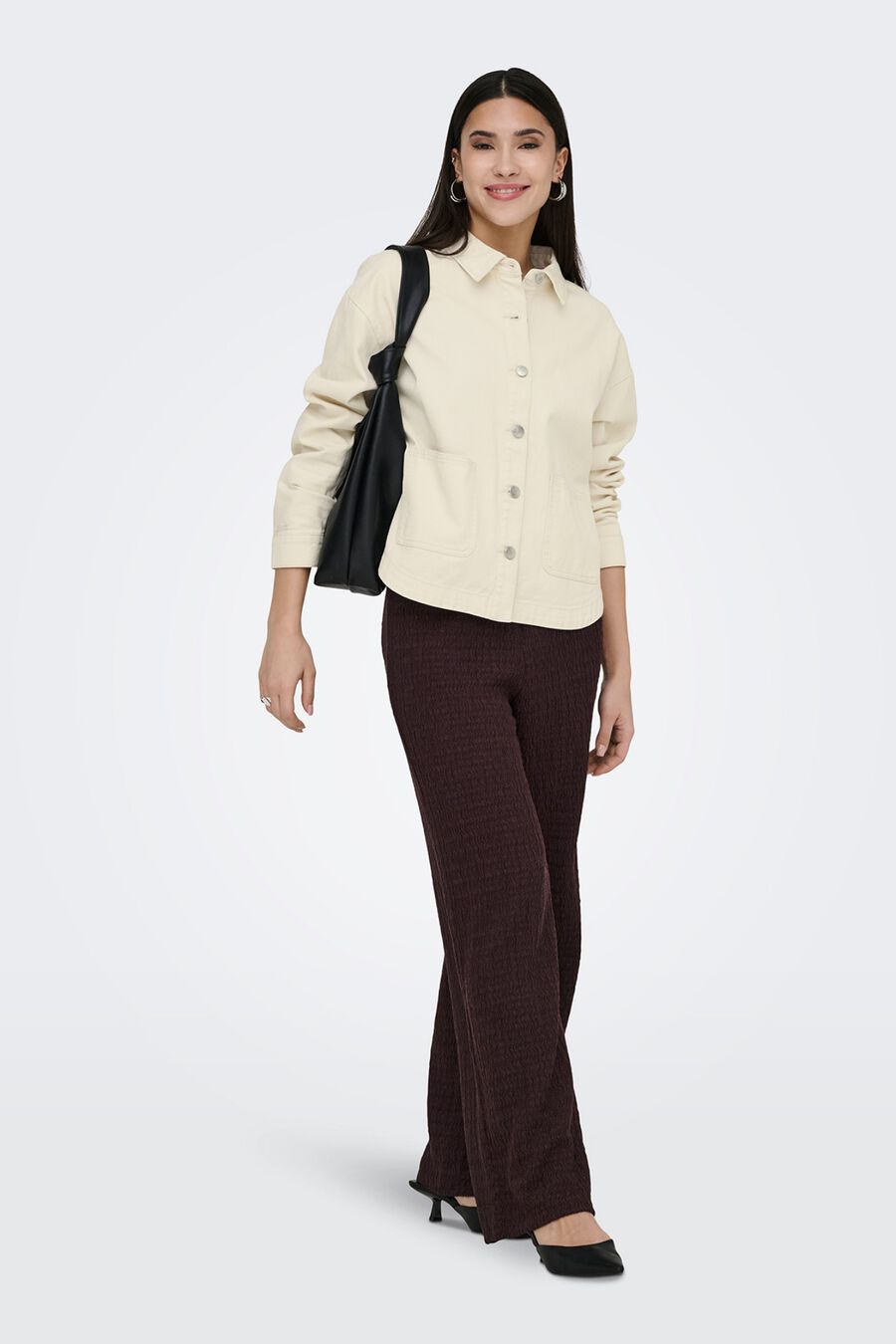 Pantalón wide estructura