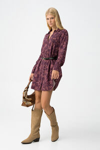 Tiffosi Vestido estampado com cinto