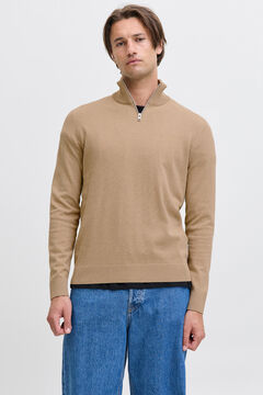 JJ REBEL Neck zip fastening jumper
