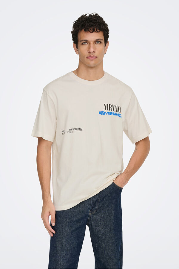 Only & Sons Short-sleeved T-shirt white