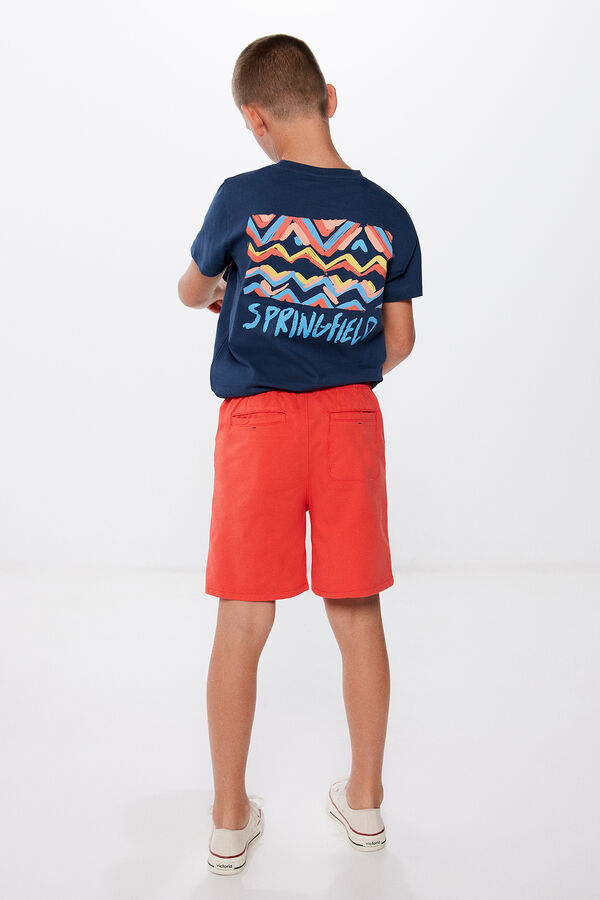 Springfield Boys' jogger-style Bermuda shorts ecru