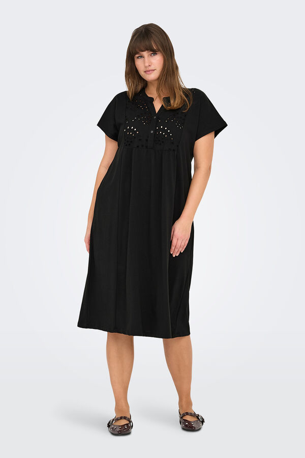 Only Carmakoma Plus size midi dress black