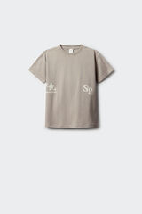 Springfield Kids Dečija print majica kratkih rukava Siva