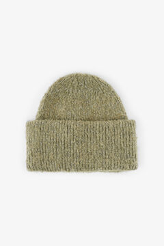 Springfield Lurex knit hat green