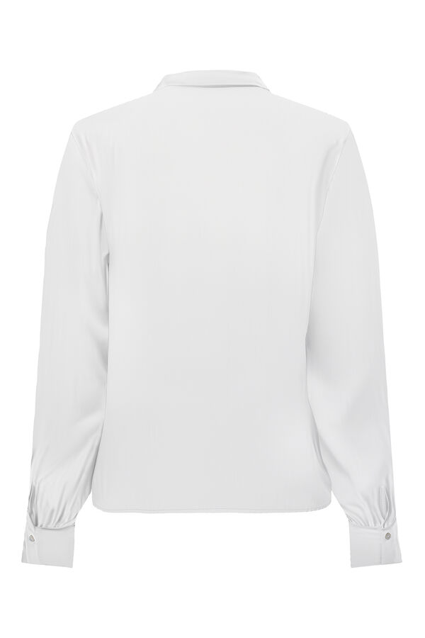JDY Flowy long sleeve blouse white