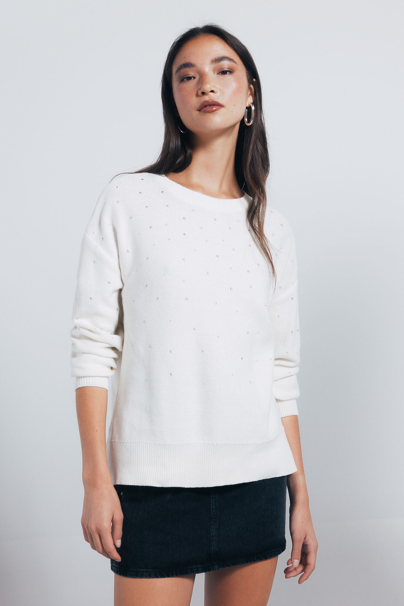 Springfield Gradient crystal studded sweater