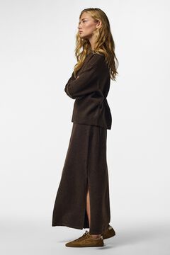Pieces Knit long skirt
