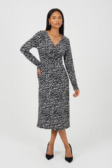 Brave Soul Long print dress Crna