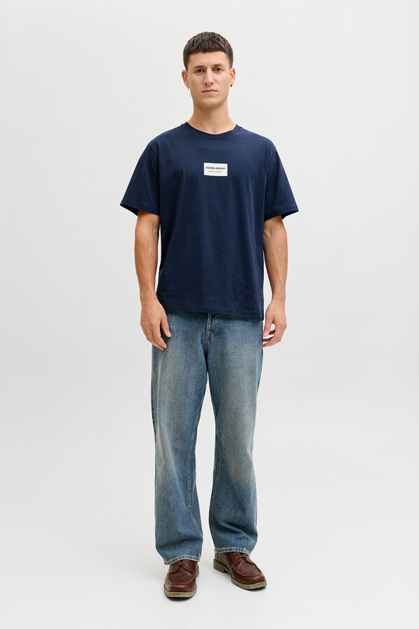 Jack & Jones Cotton short sleeve T-shirt blue