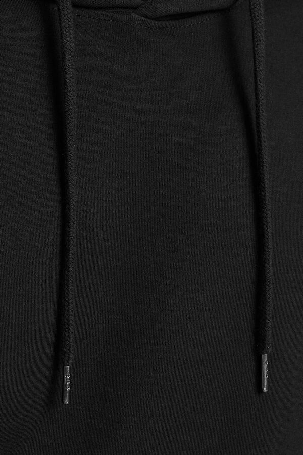 Springfield PLUS essential hooded sweatshirt crna