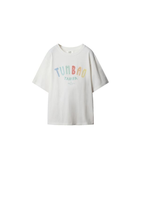 Springfield T-shirt chiringuito "el tumbao" branco