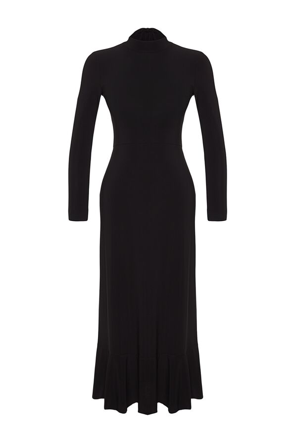 Trendyol Midi dress with open back black