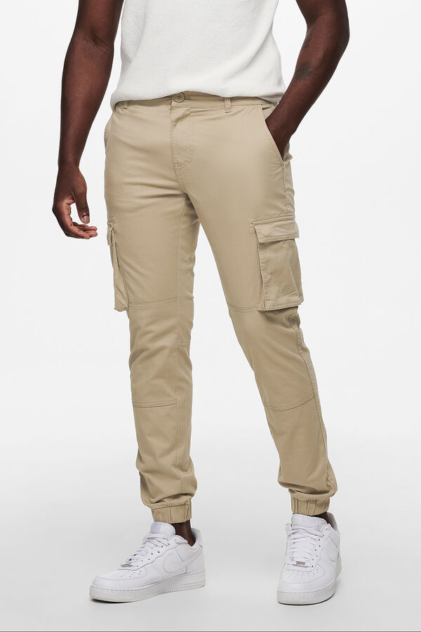 Only & Sons Lange Cargo-Hose Nude