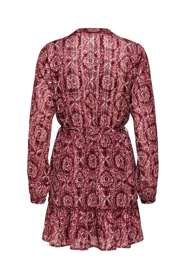 Only Vestido corto con lurex estampado