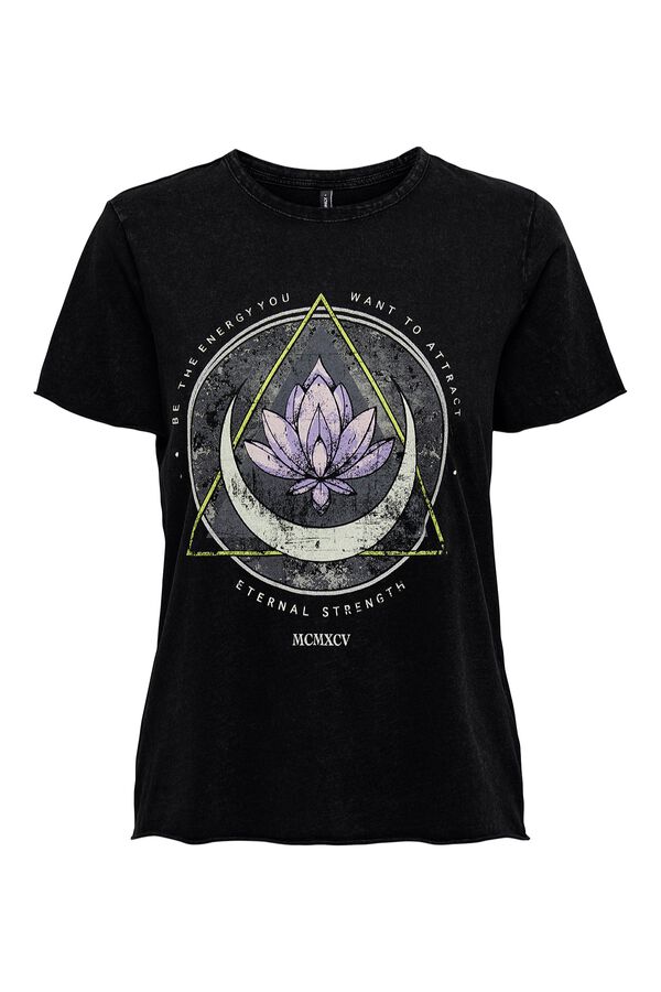 Only Printed short-sleeved T-shirt grey