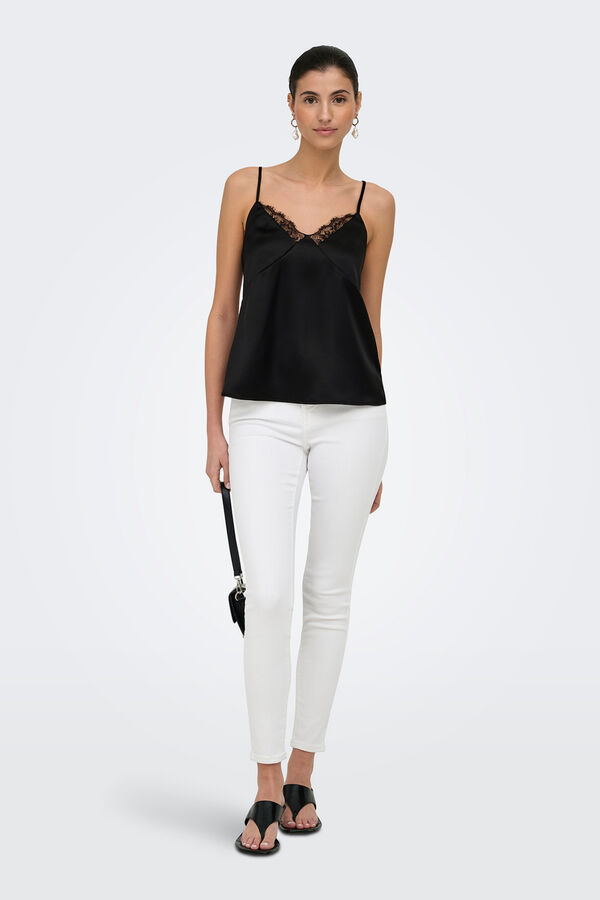 Only Top lencero satinado negro
