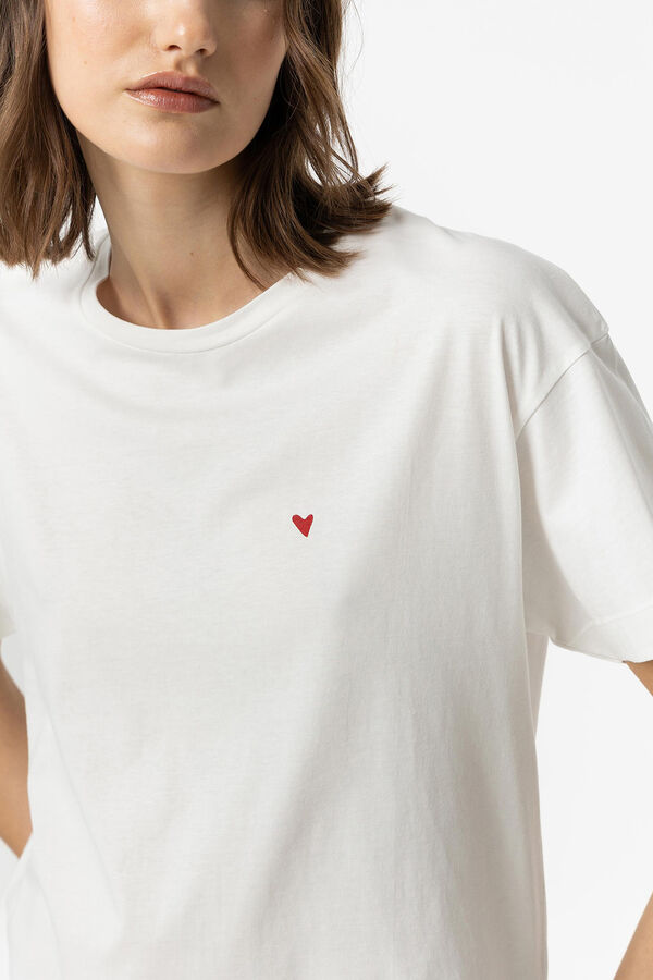 Springfield Camiseta Especial San Valentín blanco
