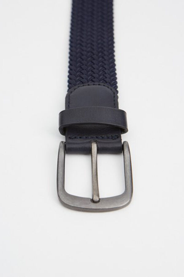 Springfield Elastic braided belt navy
