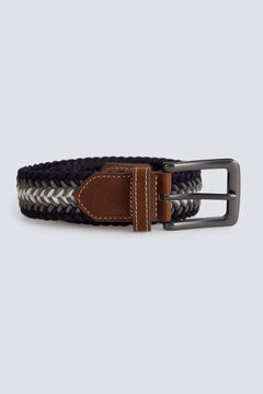 Springfield Striped braided belt