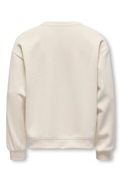 Only Girls Sweatshirt com gola redonda
